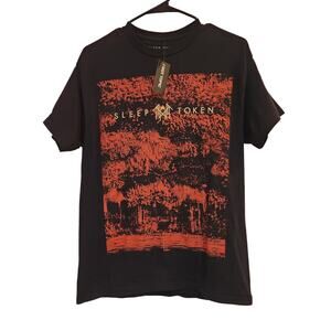 Sleep Token Red Black Crewneck 2025 Even In Arcadia Crest Band T-Shirt Medium